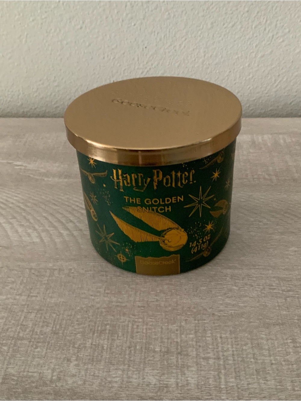 Goose Creek Harry Potter The Golden Snitch Jar Candle NEW